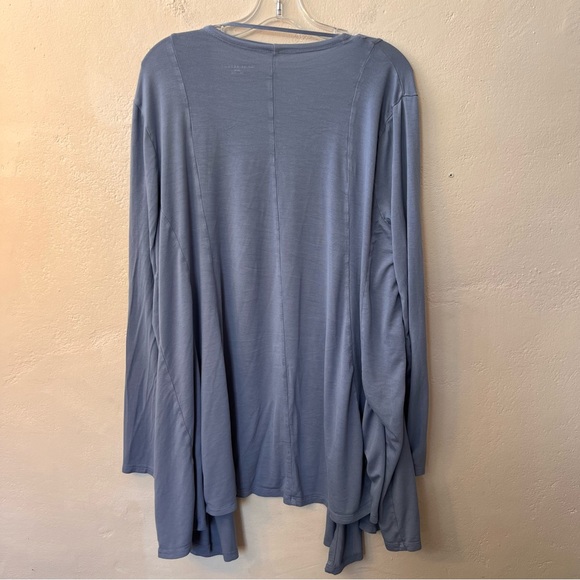 LANE BRYANT Blue Long Sleeve Open Front Cardigan Size 22/24 Rayon with Spandex - Picture 4 of 8